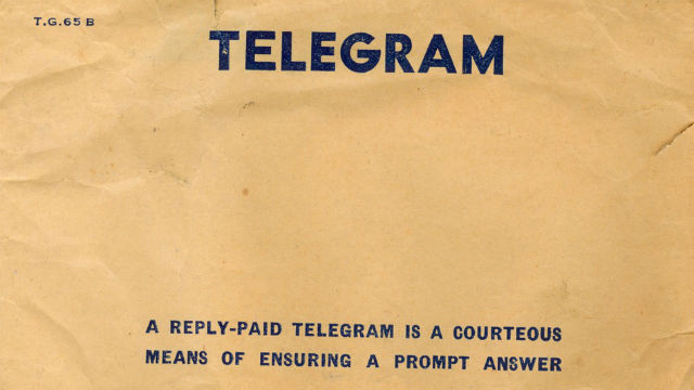 World's Last Telegram