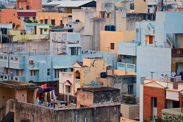 Mylapore's endless buildings. Photo by Vinoth Chandar